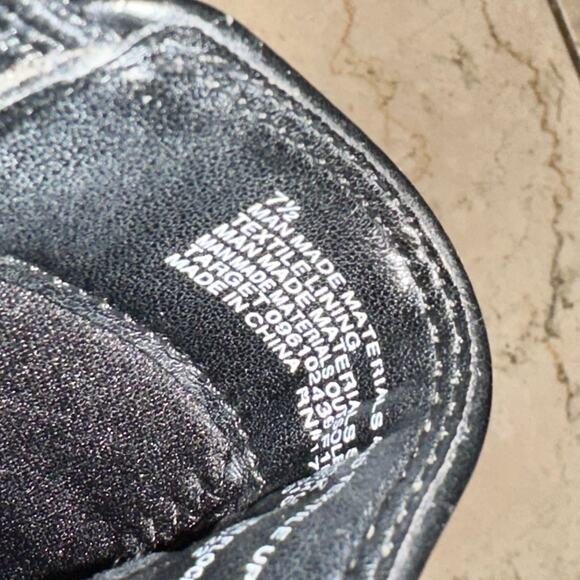 A New Day 7.5 Gwen Low Shaft Pointed Toe Ankle Chelsea Boots Stack Heeled Black - Picture 9 of 10